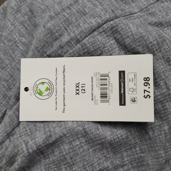 NWT No Boundaries Knit Short Sz XXXL (21) - Picture 4 of 4